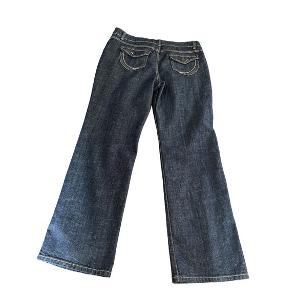 Nine West Womens Dark Wash Denim Jeans Size 16 Cotton & Spandex Blend - Picture 8 of 11